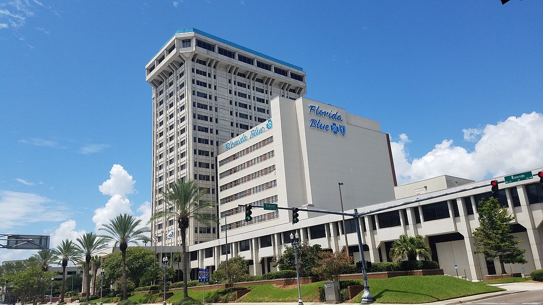 The Florida Blue tower at 532 Riverside Ave. is expanding is workforce.