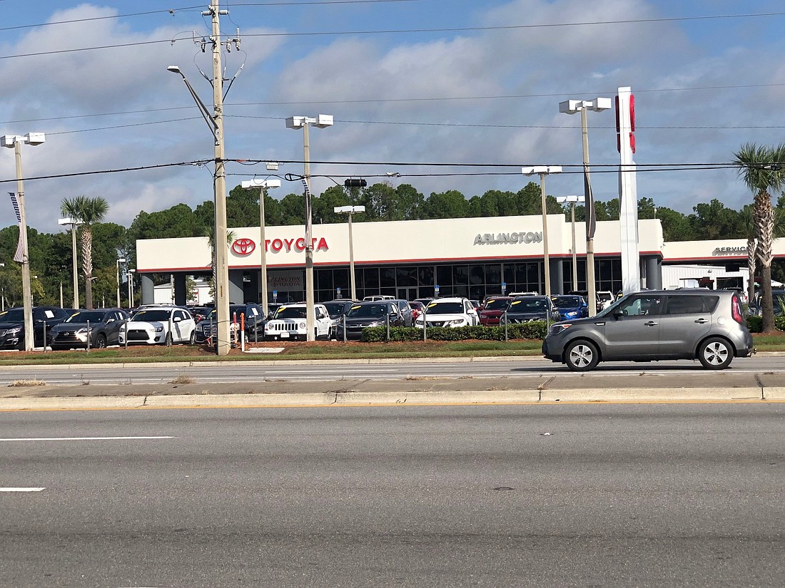 Arlington Toyota is redeveloping its dealership property at 10939 Atlantic Blvd.