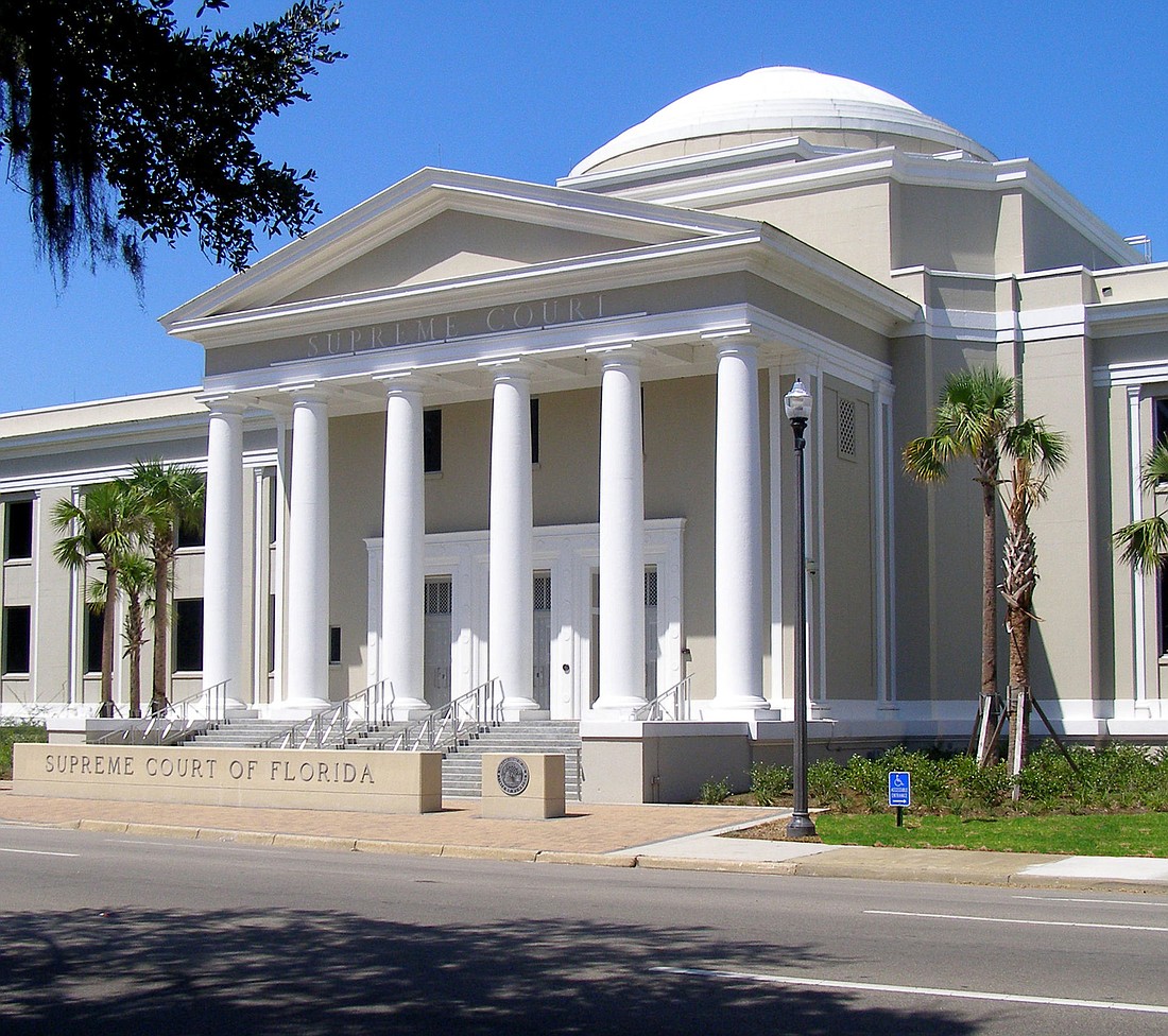 The Florida Supreme Court building at 500 S. Duval St. in Tallahassee.