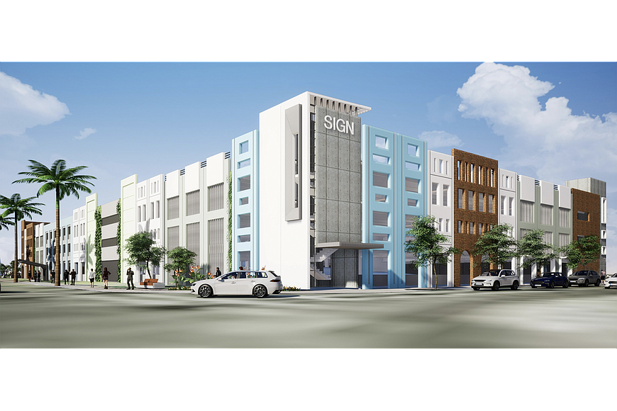 The city is reviewing civil and landscape plans for Florida Blueâ€™s proposed 869-space parking garage at Magnolia and Forest streets in the Riverside area.