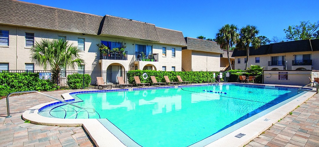 The 120-unit, garden-style complex, at 741 Park Ave. in Orange Park sold for $10.95 million.