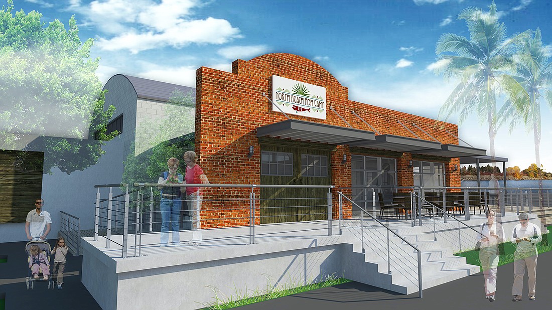 A rendering of one of Ben and Liza Groshellâ€™s fish camp restaurants. They intend to open one in St. Augustine in mid-January.