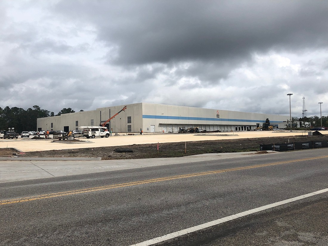 The UPS distribution center under development at 9431 Florida Mining Blvd. E.
