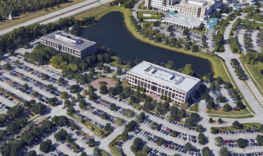 Ally Bank at Flagler Center is building-out at 12808 Gran Bay Park W., building at right. (Google)
