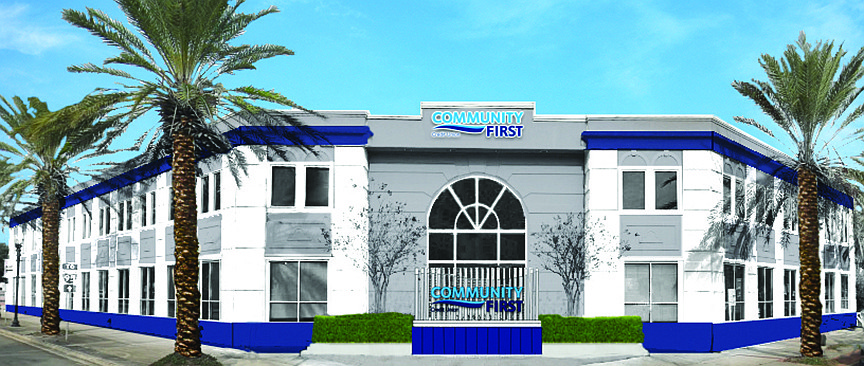 Community First Credit Union will renovate and rebrand the Diamond-S building it bought Wednesday at 701 W. Adams St. Downtown.