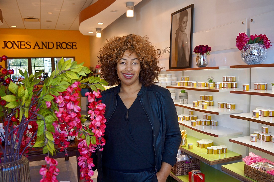 Christie Jones Bird is the founder of Jones and Rose Skin Care, now open at St. Johns Town Center. She said it is was a â€œreally big dealâ€ being able to open a store in the â€œshopping mecca of Jacksonville.â€