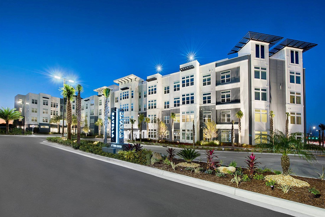 Ravella at Town Center apartments is at 4674 Town Center Parkway in The Strand at Town Center.