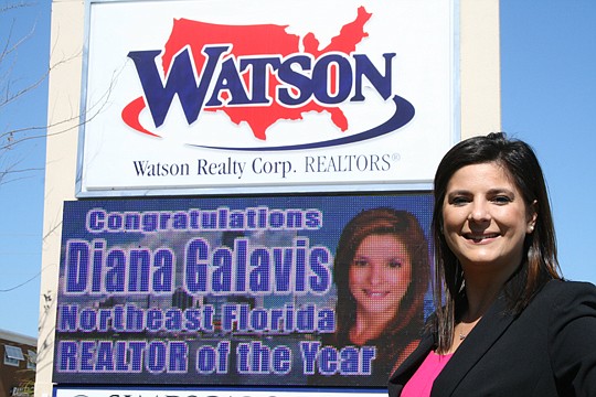 Diana Galavis was named the top Realtor by the Northeast Florida Association of Realtors.