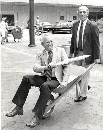 Membership drives seem to bring out the competitive spirit in NEFBA members, along with some unusual wagers. In 1991, then-President Walter Williams bested 1984 President Joe Pepe and was ceremoniously paraded around Hemming Plaza in a wheelbarrow to ...