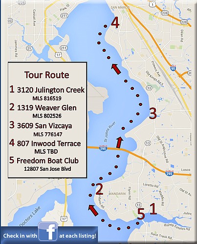 Pulling off a boat tour at a broker open took four home listings, two boats with 16 seats each and two shuttle vans in case of rain.