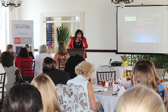 Audrey Lackie, president of Women's Council of Realtors Florida, wants members to "roll up their sleeves, get to work." She is the broker-owner of The Legends of Real Estate East Coast in Jacksonville Beach.