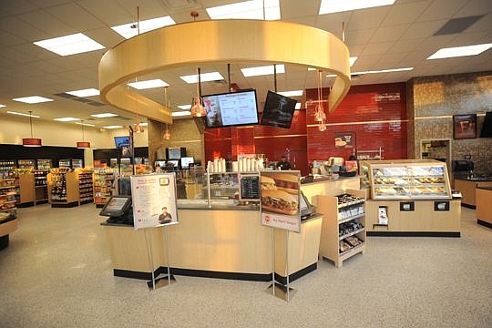 The interior of a Wawa Florida prototype store.