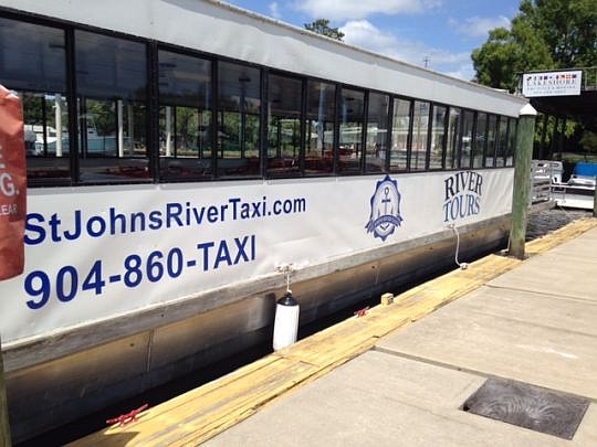 The St. Johns River water taxi lost ridership during January because of a JEA sewer project.