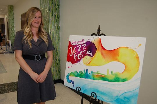 Karen Kurycki created this year's Jazz Festival poster.
