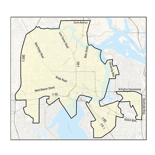 Jacksonville's proposed Promise Zone includes Downtown, Northwest Jacksonville, parts of Arlington and the Southside. The contiguous area has to have a poverty rate of at least 32.5 percent and population of 10,000 to 200,000 residents. If selected, t...