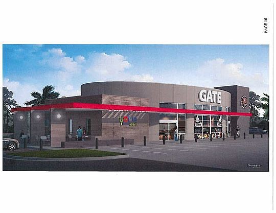 A rendering included with the Downtown Development Review Board application for the proposed Gate store in Brooklyn.