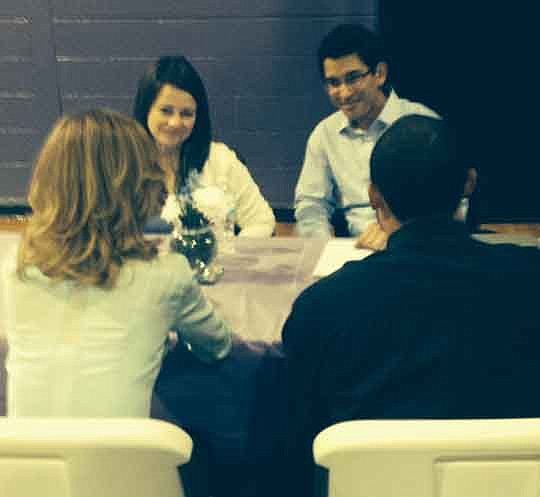 Attorneys Courtney Johnson and Alessandro Apolito provide guidance at the December Ask-A-Lawyer event.