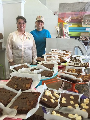 Pilar Langthon and her daughter, Anamaria Contreras, bake brownies in 13 varieties as well as in specialty messages at the Mocha Misk'i Brownie Shop in the Elks Building. "We're happy seeing there's a lot of life Downtown," said Contreras.