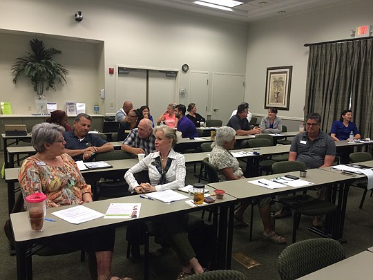 Students practice learning visual cues, such as eye contact, during the Subliminal Selling Secrets course taught by UlrichÂ Leinhase. TheÂ four-hourÂ course hosted by the Northeast Florida Association of Realtors showed agents the proper way of using ...