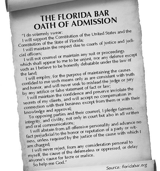 Bar Bulletin The Florida Bar Oath of Admission is more than just words