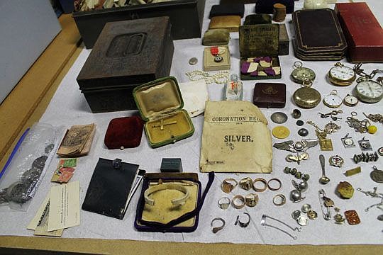 Safe deposit boxes contained things that mattered to early Jacksonville residents. There were watches and jewelry, silver and commemorative medallions and coins.