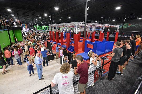 A sold-out crowd of 700 people attended Jacksonville Area Legal Aid's ninja warrior event at Velocity Air Sports on April 19.