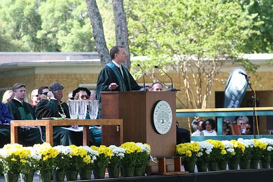 Mayor Lenny Curry encouraged Jacksonville University graduates to follow their dreams. "You only get to do this thing called life once. There are no do-overs," Curry said.
