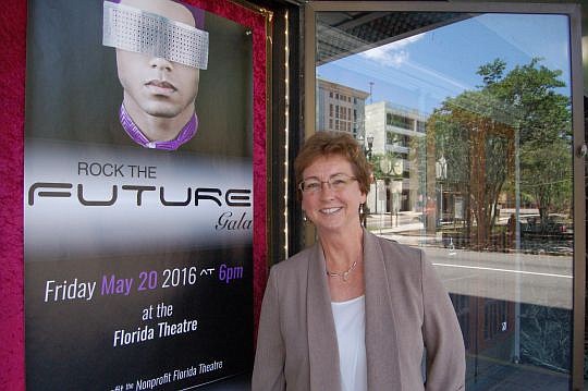 Suzanne Hudson-Smith, director of development at the Florida Theatre, has two weeks to apply the finishing touches to "Rock the Future," the theater's fundraising gala.