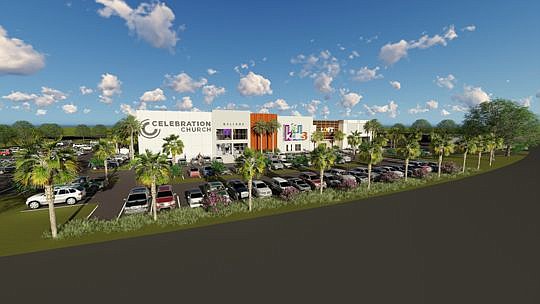 A rendering of the proposed Celebration Church in West Jacksonville.