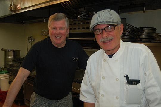 La Cena owner and executive chef Jerry Moran, left, and sous chef Mike Jablonski.