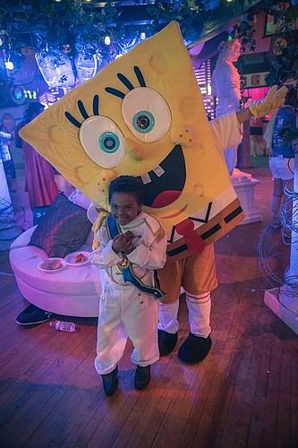 Liam was ready to hit the dance floor with SpongeBob SquarePants at the celebration hosted at PRI Productions on the Southbank.