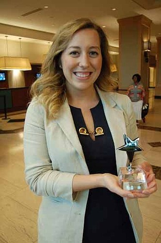 Rachel Otis, marketing and e-commerce manager at the Hyatt Regency Jacksonville Riverfront, was named best in her job in North and South America.