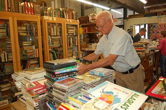 Ron Chamblin has been sorting books for 40 years.
