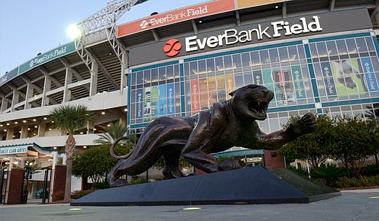 The Jacksonville Jaguars said the organization has had no discussion about how the EverBank Field name will be affected by the buyout of EverBank Financial Corp.