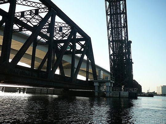 The Florida East Coast Railway St. Johns River Bridge is Downtown near the Acosta bridge.