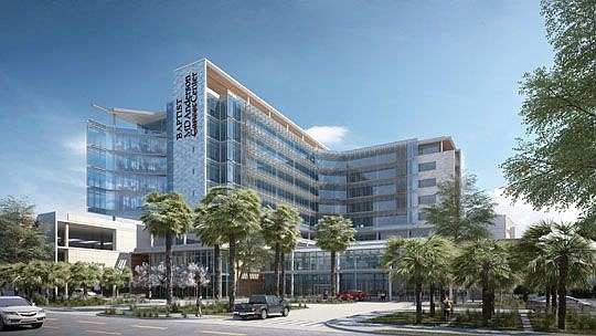 Rendering of the expansion of the Baptist MD Anderson Cancer Center scheduled to open in 2018.