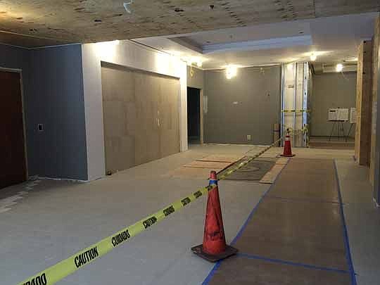 Tenant Contractors Inc. is renovating the lobby at 100 North Laura Street at a construction cost of almost $1 million.