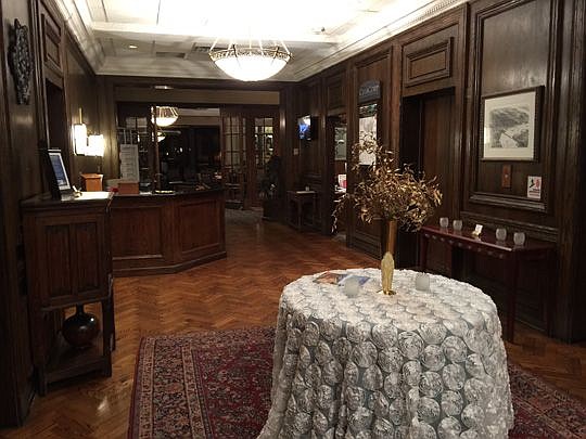 The reception area of The University Club of Jacksonville was quiet early this morning before members and guests arrived. Members were notified Wednesday night the club will close Dec. 20.
