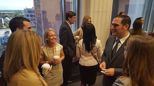 Duval County Court judges, judicial assistants and members of The Jacksonville Bar Association's Young Lawyers Section met Thursday morning for relaxed conversation over breakfast. Among the judges who attended were Dawn Hudson.