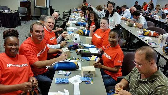 Employees from McKesson in Jacksonville participated in the pharmaceutical and medical supply company's national Community Days event.