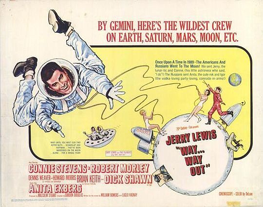 The space program was in the headlines and entertainment was following the trend with Jerry Lewis portraying an astronaut in "Way, Way Out" this week in 1966.