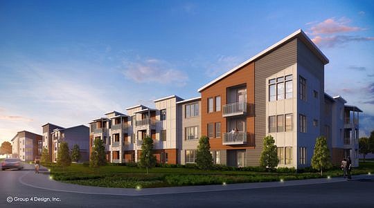 The 246-unit Point at Town Center is designed at southeast Gate Parkway and Burnt Mill Road.