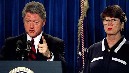 President Bill Clinton appointed Janet Reno to serve as U.S. attorney general in 1993.