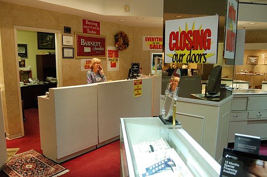After nearly 40 years in business in the building now known as Wells Fargo Center, Barnett Jewelers is closing its doors, likely before Christmas.