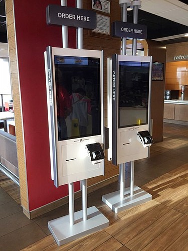 McDonald's is introducing kiosks and table service in its restaurants. One of the first kiosks in Jacksonville was installed during the summer at 909 Dunn Ave. It should go live in early December.