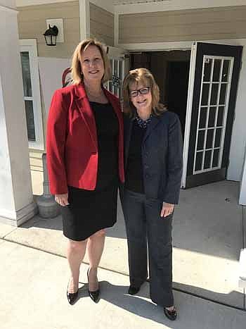 Ability Housing Executive Director Shannon Nazworth, left, and Cindy Funkhouser, president and CEO of the Sulzbacher Center.