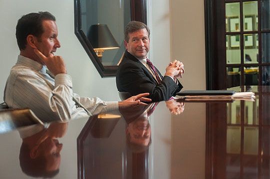 The Attorney General's Office plans to appeal the decision in the Kelly Mathis case to the Florida Supreme Court. Mathis, right, a former president of The Jacksonville Bar Assocation, is pictured with his attorney, Mitch Stone, in a 2015 interview.