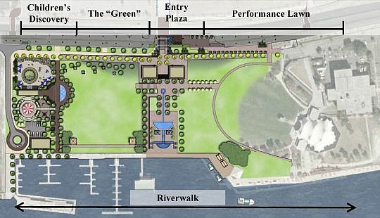 This concept for redeveloping Metropolitan Park was approved by the Downtown Development Review Board and funded by City Council in 2009. Less than two years later, the project was scrapped in favor of funding a city incentive for the parking garage t...