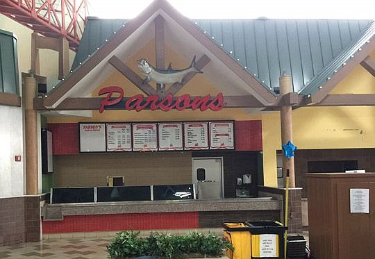 Parsons Seafood Express closed at Regency Square Mall on Dec. 15. The sign will be moved to Parsons Seafood Restaurant in Neptune Beach.