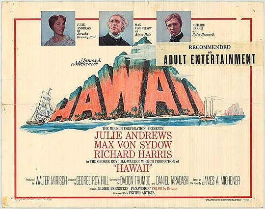 The motion picture based on James A. Michener's novel "Hawaii" opened nationwide late in 1966, but didn't make it to Jacksonville until a few months later. This week in 1967, $1.50 advance tickets were on sale by mail order for an engagement at the 5 ...